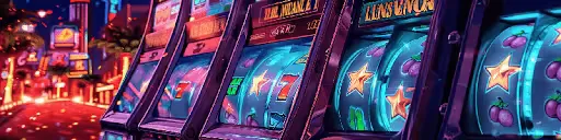 Luxury casino setting with a player interacting with the 7TWIN platform